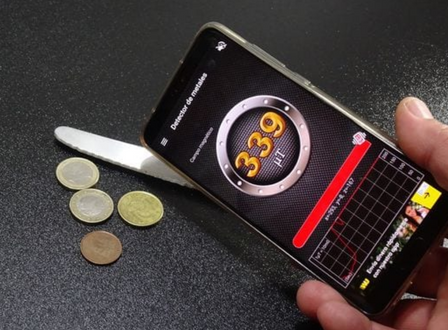 Android has several apps to detect metal, for free