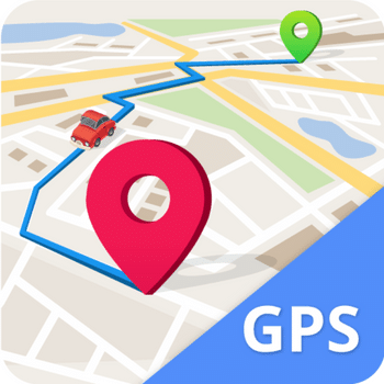 برنامه موبایل GPS رایگان بر روی نقشه ها