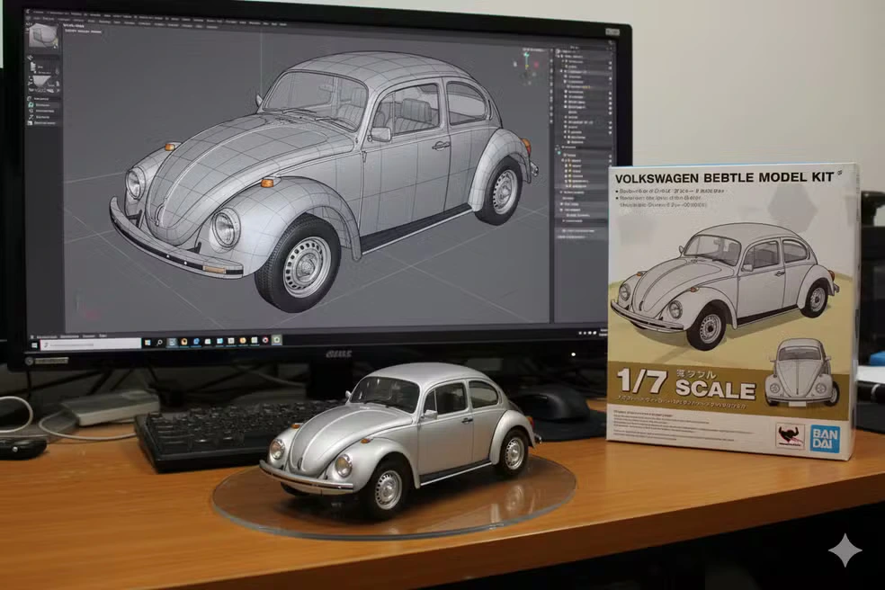 La nueva moda en internet: cómo convertir tu coche en una miniatura con inteligencia artificial